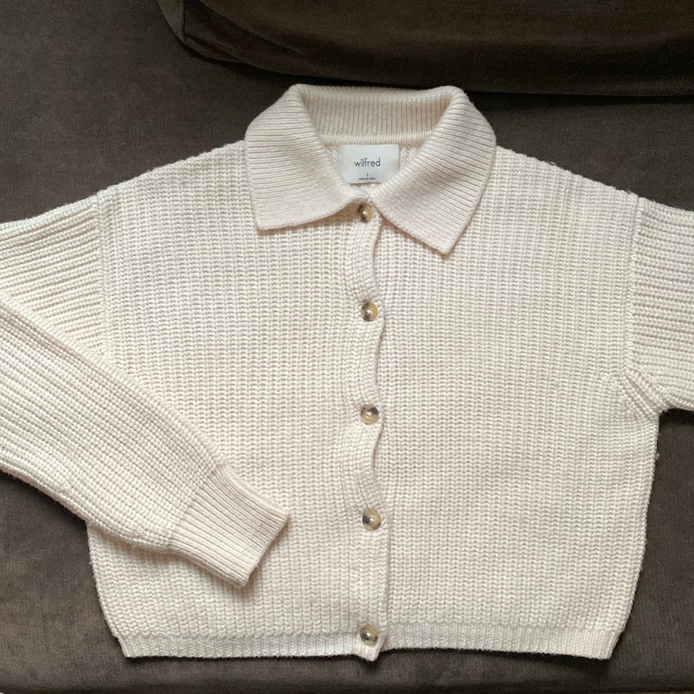 Cropped Wool Wilfred Sweater